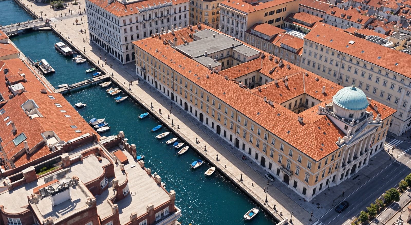 Vista aerea del Palazzo lungo il Canal Grande